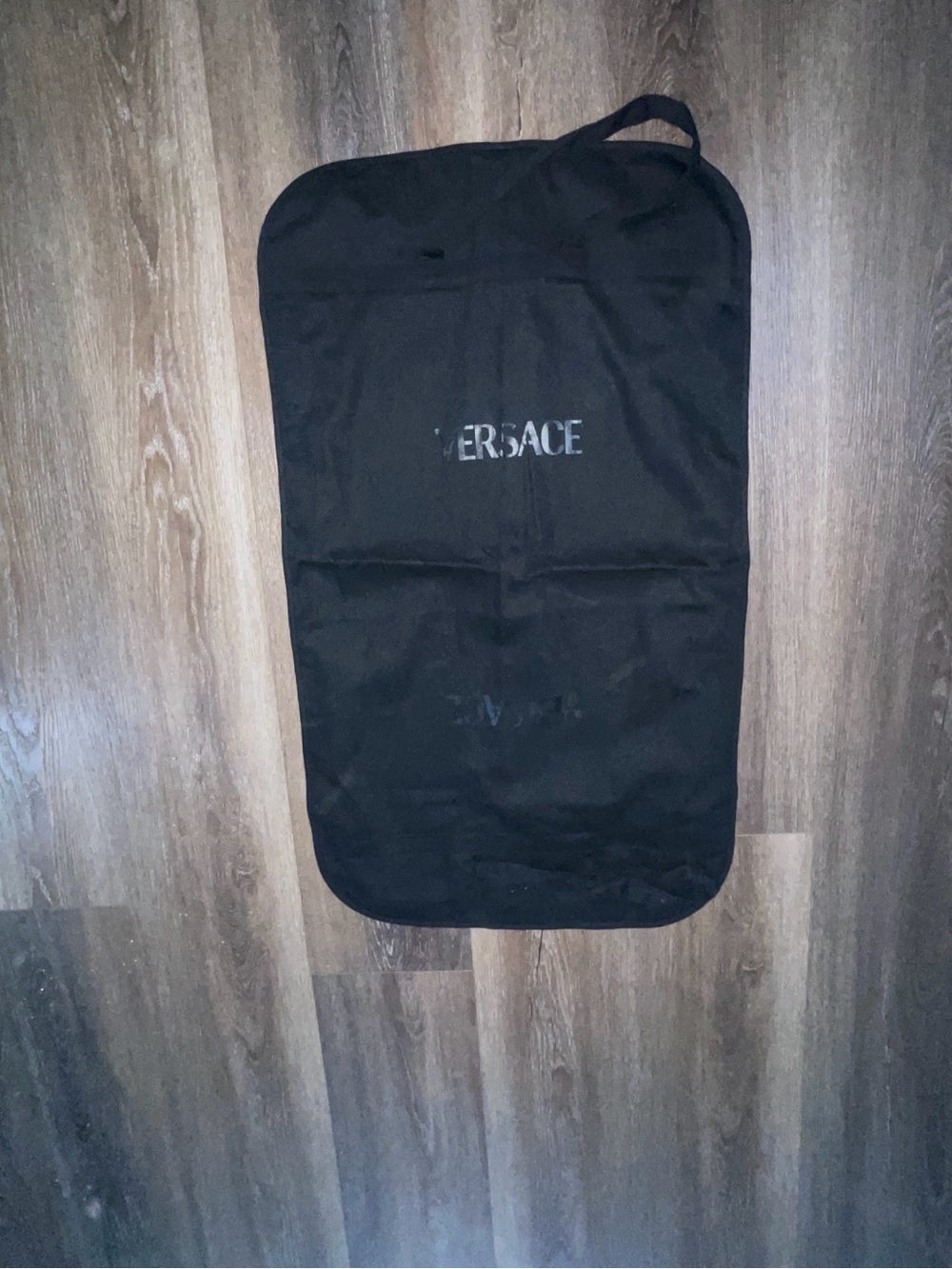 Versace Black  Garment Bag Medusa Logo Travel Suit Cover Case 38.5x23"